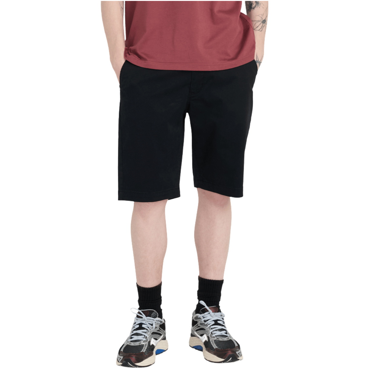 2026 Element Mens Regular Chino Shorts ELYWS00152 - Flint Black